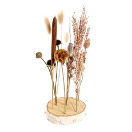 Hout & droogbloemen boho