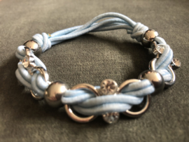 Armband elastiek blauw