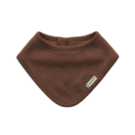 Dribble Bib Sweat Solid Brown | Maxomorra