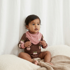 Dribble Bib Sweat Solid Pink | Maxomorra