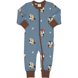 Rompersuit Zipper Owl | Maxomorra