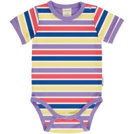 Romper Stripes mix Purple | Maxomorra
