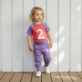 Broekje Rib Solid Purple | Maxomorra