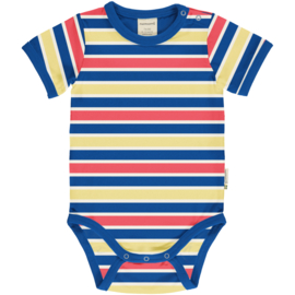 Romper Stripes mix Blue | Maxomorra
