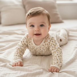 Onesie Leo Baby Pearled Ivory | Frogs and Dogs