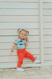 Broekje Rib Solid Red | Maxomorra