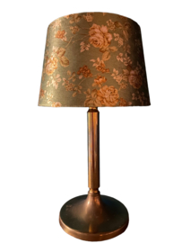 Vintage sfeerlamp / tafellamp met nieuwe lampenkap van Dutch Style.