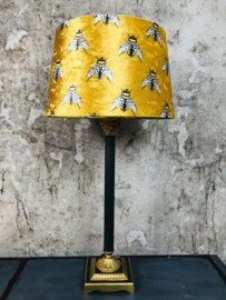 Vintage lamp met bijenkap velours.