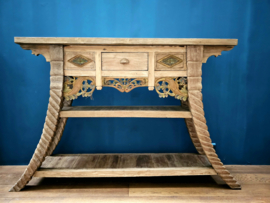 Indische hoge sidetable, tafel, kast.