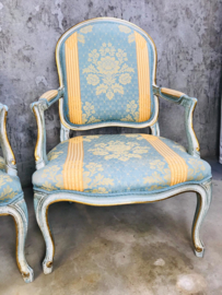 Set Franse Louis XVI stoelen, fauteuils.