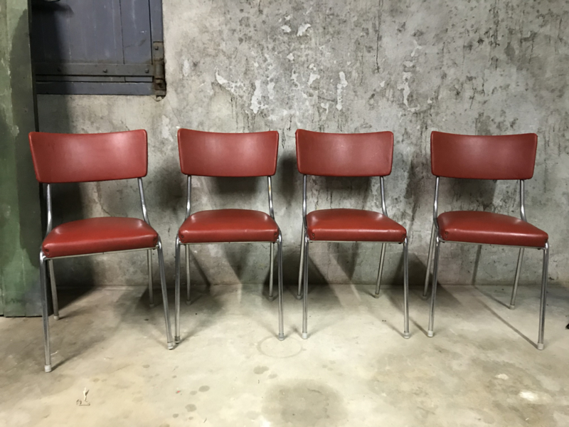 Bang om te sterven profiel Vrijstelling Set retro vintage eetkamerstoelen, stoelen, jaren 50/60. | meubels | Villa  Leuvenstein