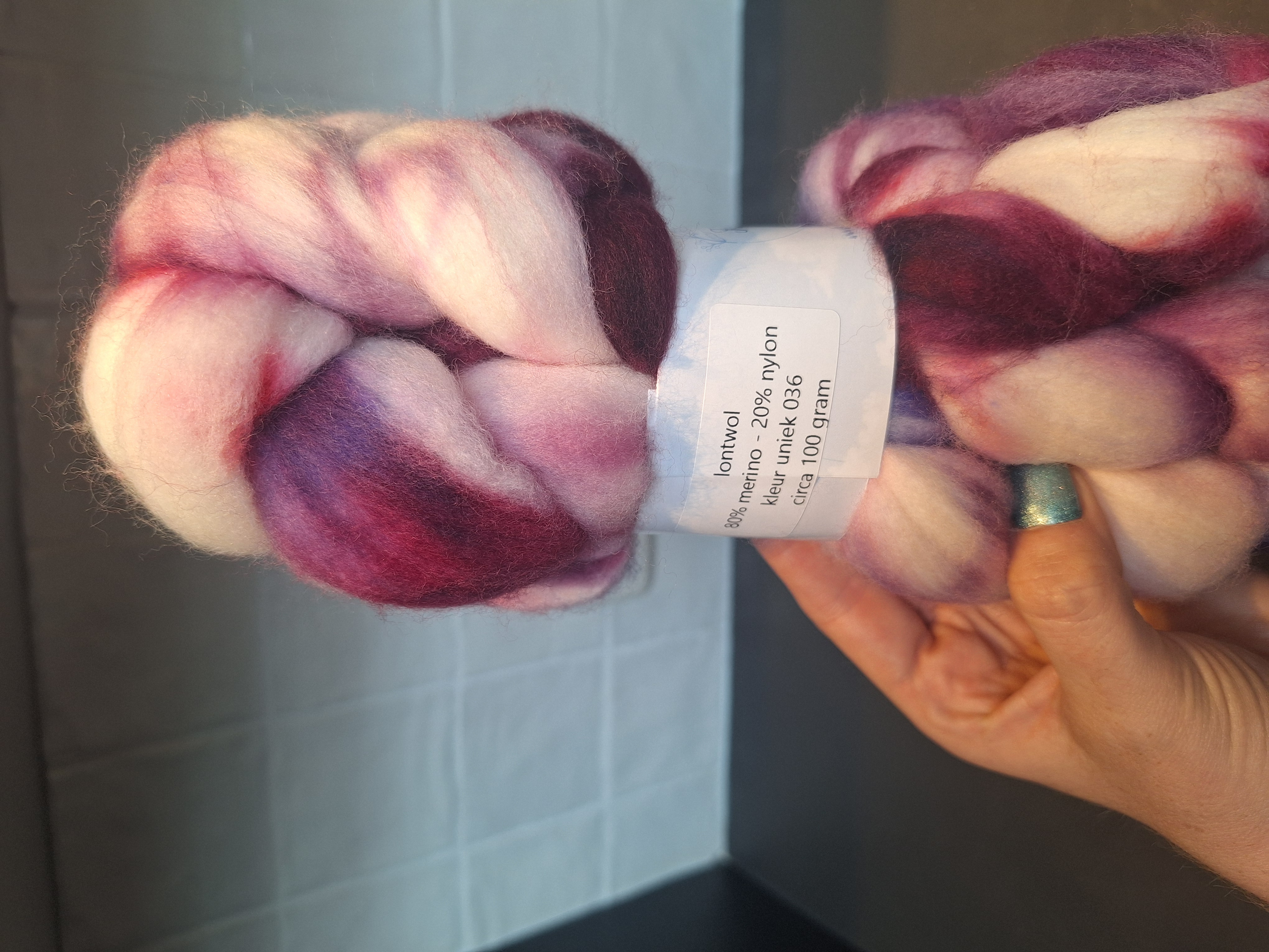 Merino-nylon lontwol - kleur uniek 036