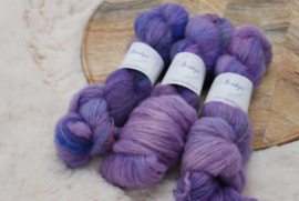 Gekamde Merino zijde - Lavendel