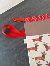 Kerst teckels Project bag