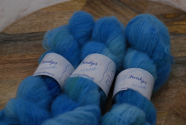 Gekamde Merino zijde - Spetters