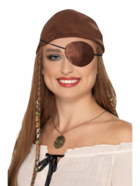 Pirate ooglap bruin