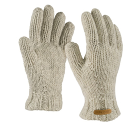 Pure Wool Handschoenen Dames Ecru