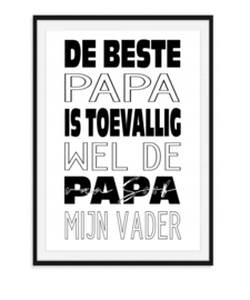 De beste papa - Poster met namen