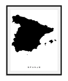 Spanje - Favoriete landen op poster