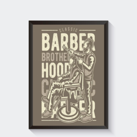 Barber shop kapper poster