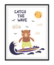 Catch the wave - Zomerse poster
