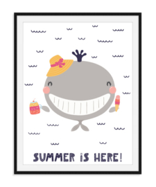 Summer is here - Zomerse poster