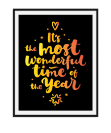 Most wonderful time - Poster Kerst
