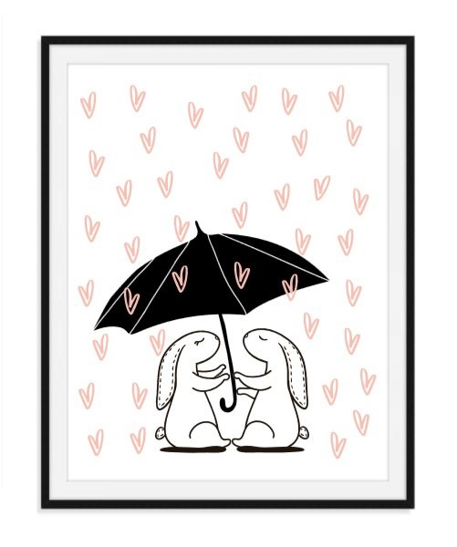 Verwonderend Liefde is samen schuilen poster - nummer 3 | Geboorteposters | KJEKK RS-28