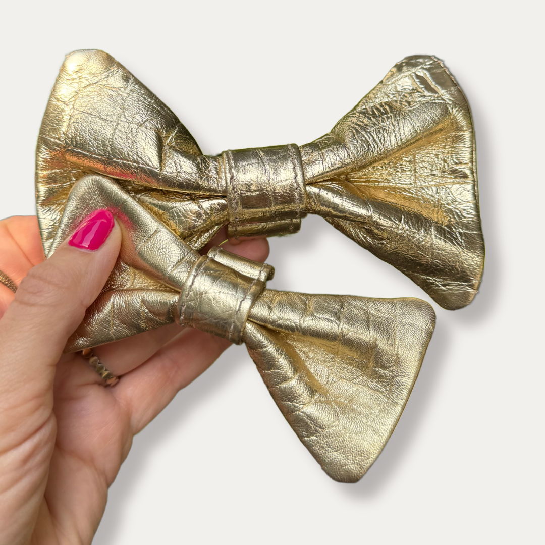 BOW CROCO GOLD