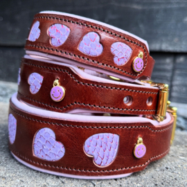 HALSBAND - LOVE RULES PURPLE SMILE