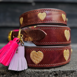 HALSBAND - HEARTBEAT BROWN