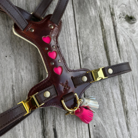 TUIG MY VALENTINE BROWN PINK - meer designs mogelijk