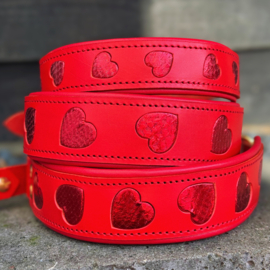 HALSBAND - LOVE RULES RED