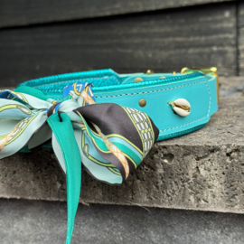 HALSBAND - MY VALENTINE BOLD IN BLUE