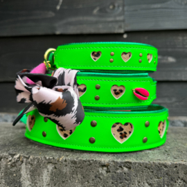 HALSBAND - MY VALENTINE BOLD IN BLUE