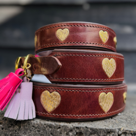 HALSBAND - HEARTBEAT BROWN