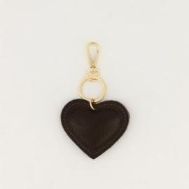 LEATHER HEART - DONKERBRUIN