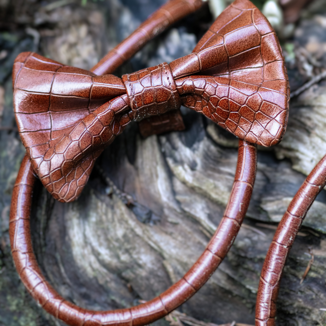 BOW CROCO BROWN