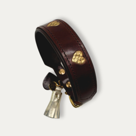 HALSBAND - HEARTBEAT BROWN