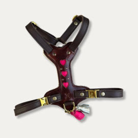 TUIG MY VALENTINE BROWN PINK - meer designs mogelijk