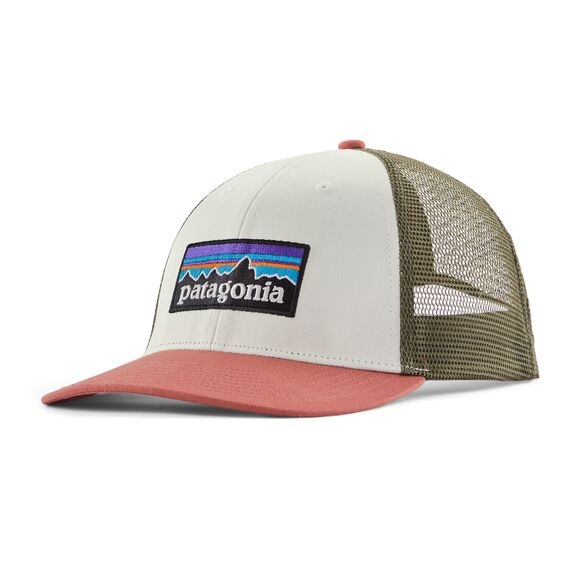 Patagonia P-6 Logo LoPro Trucker Hat Birch White
