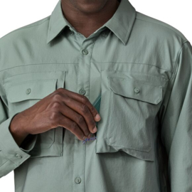 Patagonia L/S Self Guided Sun Shirt - North Fork: River Rock Green