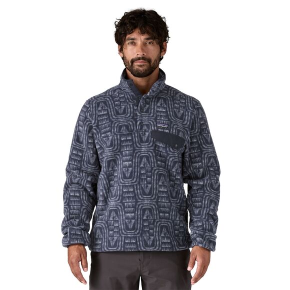 Patagonia M's Lightweight Synchilla Snap-T Pullover Salmon Energy: Old Growth Green
