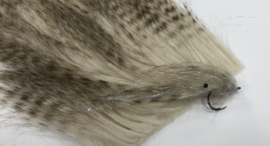 Elbi Fur Long Barred Light Grey