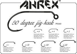 Ahrex Predator 50degree Jig Hook  - PR360