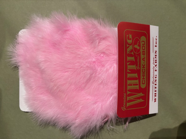 Whiting Chickabou Patch White dyed Shell Pink