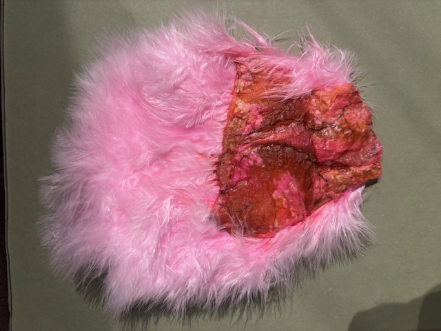 Whiting Chickabou Patch White dyed Shell Pink