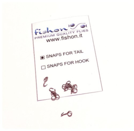 Wiggle Tail Clip Silver Vertical  10/pack