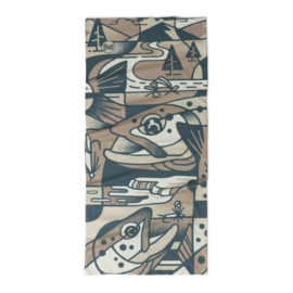 BUFF® Angler CoolNet UV® LAKE RIVER MULTI - Nekwarmer