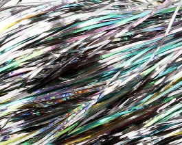 Tinsel Blend Hair, Dark Holographic Silver